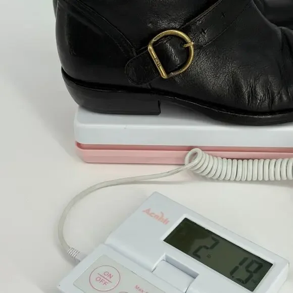 Florentini Baker Womens Ankle Boots Moto Leather Bootie Size 9 EU 39.5 Biker - Picture 9 of 9